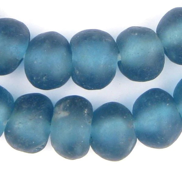 JUMBO LIGHT BLUE BICONE BEADS