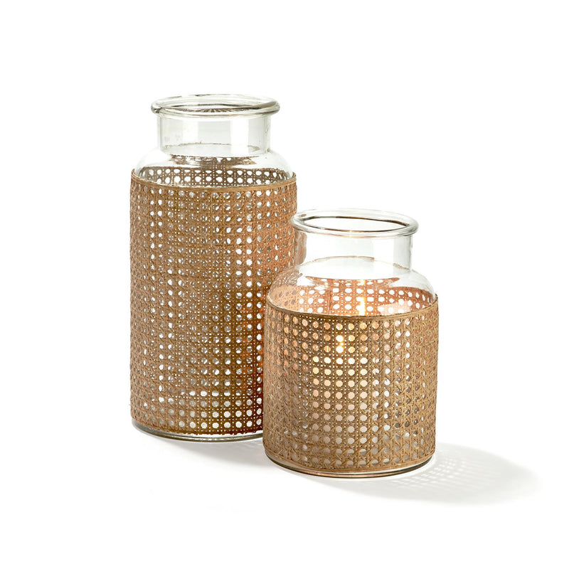 CANE WEBBING JAR