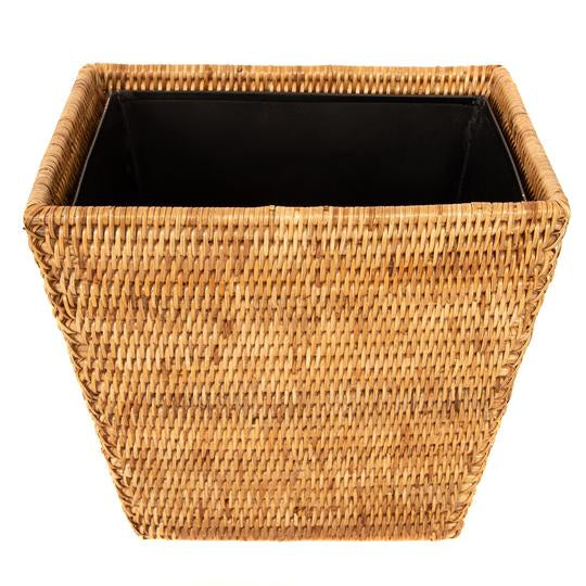 RATTAN WASTE BASKET