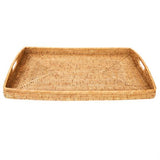 LARGE HONEY BROWN RECTANGULAR TRAY