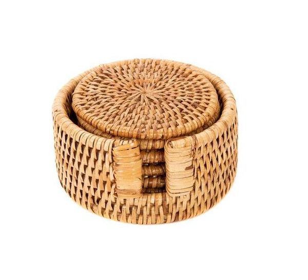 RATTAN COASTERS