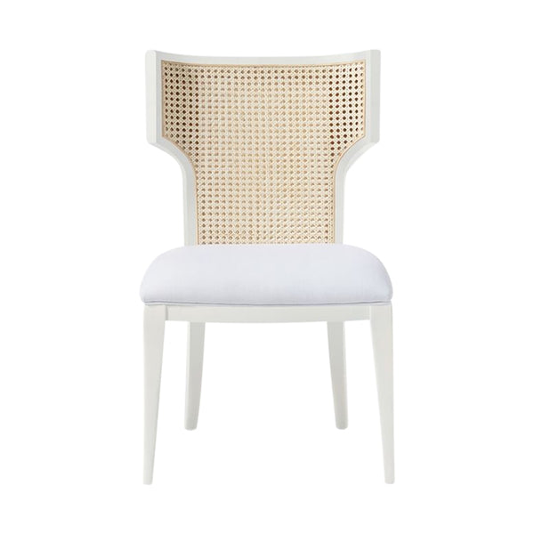 CARLEEN CANE DINING CHAIR WHITE