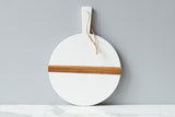 WHITE ROUND CHARCUTERIE BOARD (SMALL)