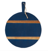 NAVY ROUND CHARCUTERIE BOARD MEDIUM