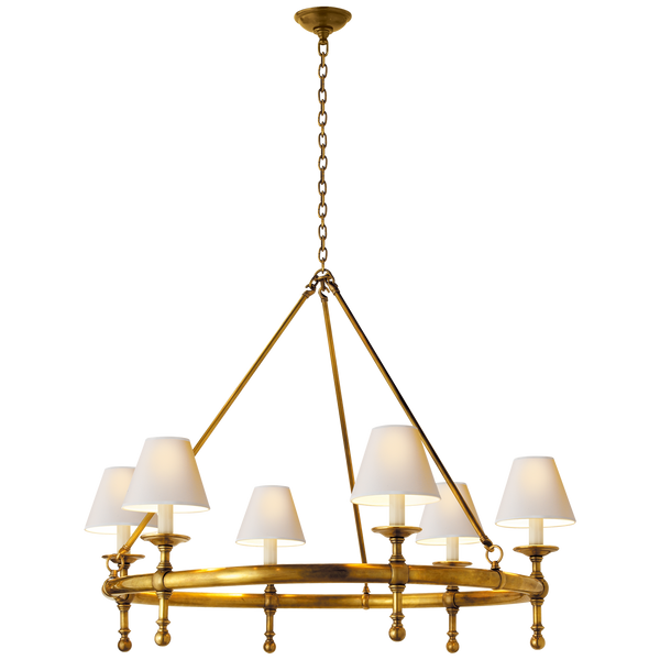 CLASSIC RING CHANDELIER BRASS