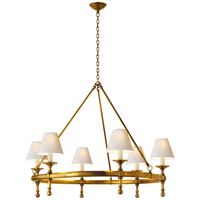 CLASSIC RING CHANDELIER BRASS