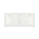 AUDREY 3-DRAWER 2-CABINET DRESSER WHITE