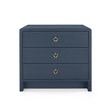 BRYANT LINEN 3 DRAWER SIDE TABLE NAVY