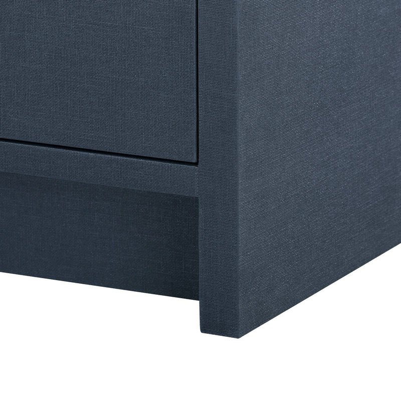 BRYANT LINEN 3 DRAWER SIDE TABLE NAVY