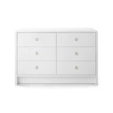 BRYANT EXTRA LARGE 6 DRAWER DRESSER WHITE