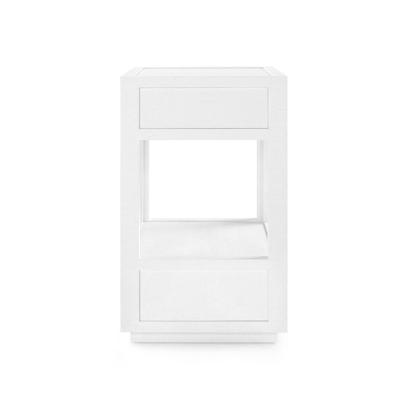 CAMILLA 2- DRAWER SIDE TABLE WHITE