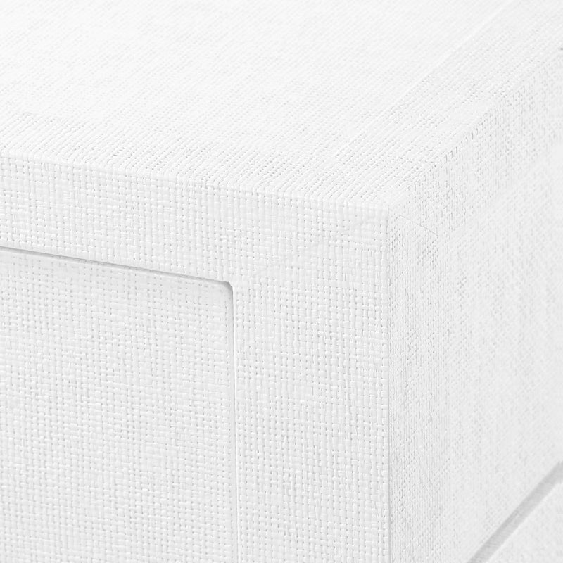 CAMILLA 2- DRAWER SIDE TABLE WHITE