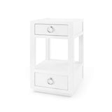 CAMILLA 2- DRAWER SIDE TABLE WHITE