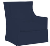 CASEY SWIVEL SLIPCOVERED CHAIR