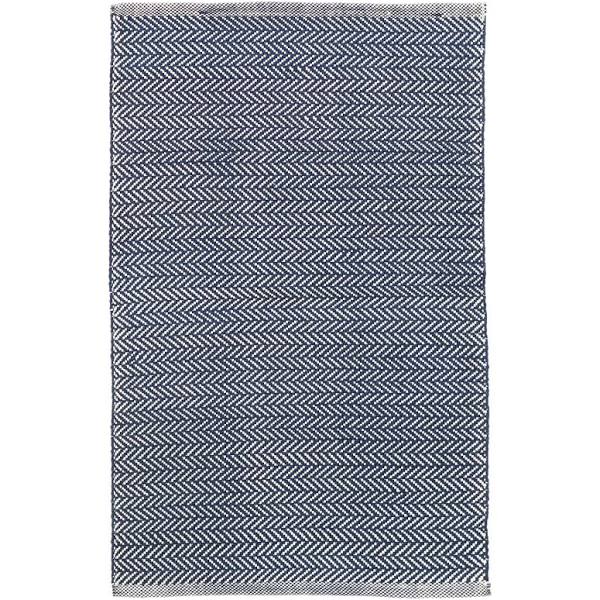 HERRINGBONE NAVY INDOOR/OUTDOOR RUG