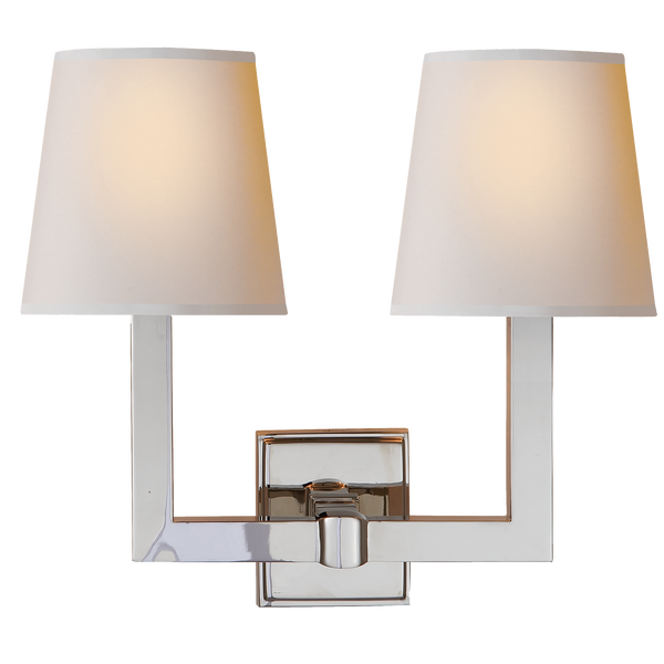SQUARE TUBE DOUBLE SCONCE